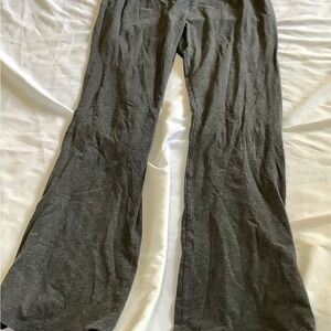 Dark Gray Flared Yoga Pants